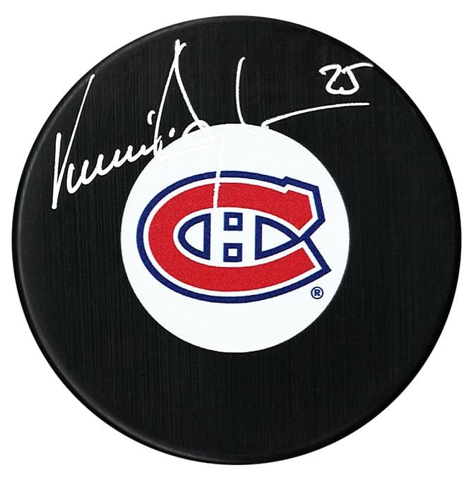 Vincent Damphousse Autographed Montreal Canadiens Puck CoJo Sport Collectables Inc.