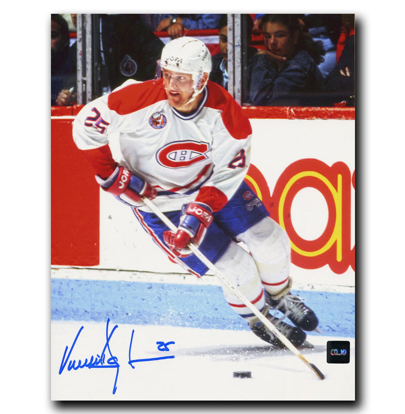 Vincent Damphousse Montreal Canadiens Autographed Skating 8x10 Photo CoJo Sport Collectables