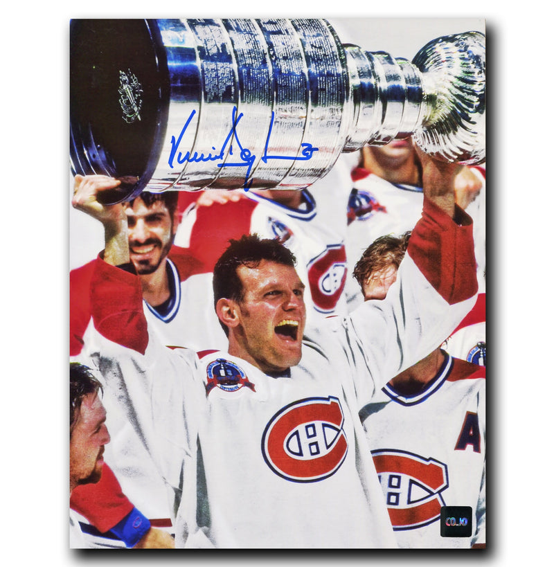 Vincent Damphousse Montreal Canadiens Autographed Stanley Cup 8x10 Photo CoJo Sport Collectables