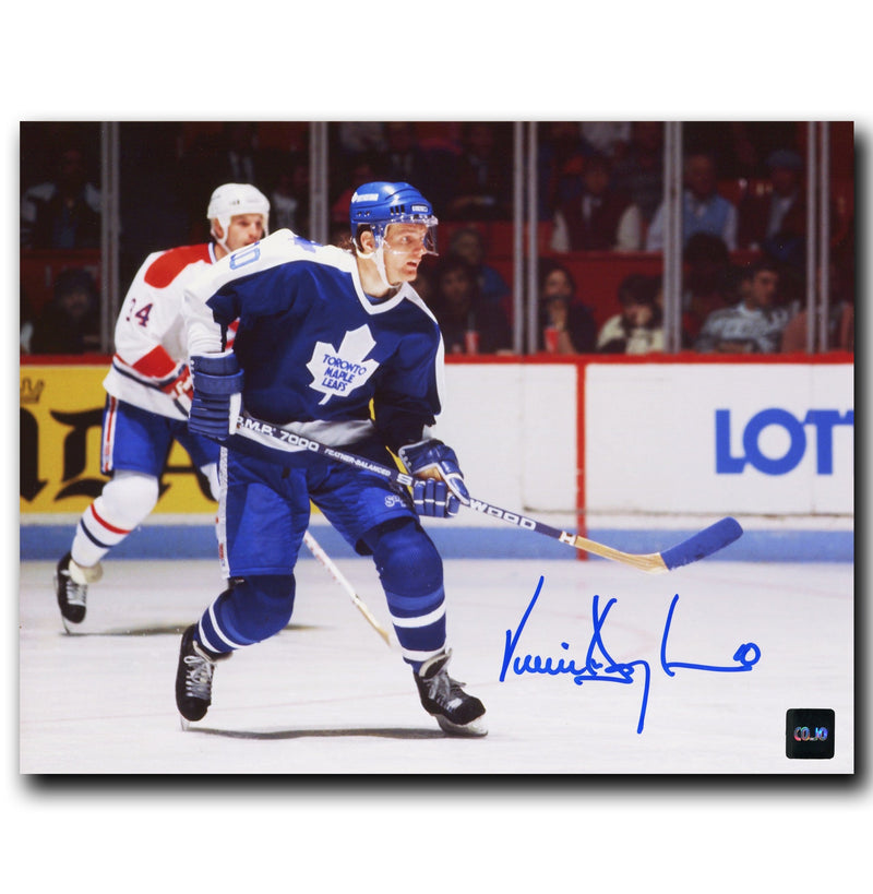 Vincent Damphousse Toronto Maple Leafs Autographed Skating 8x10 Photo CoJo Sport Collectables