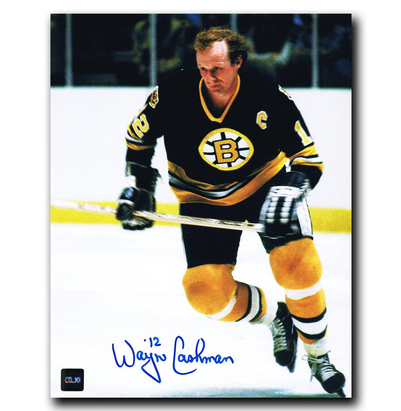 Wayne Cashman Boston Bruins Autographed 8x10 Photo CoJo Sport Collectables