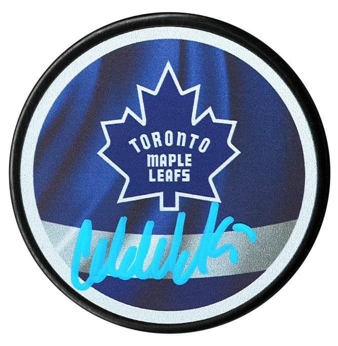 Wendel Clark Autographed Toronto Maple Leafs Reverse Retro Puck CoJo Sport Collectables Inc.