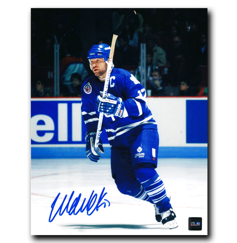 Wendel Clark Toronto Maple Leafs Autographed Crossover 8x10 Photo CoJo Sport Collectables
