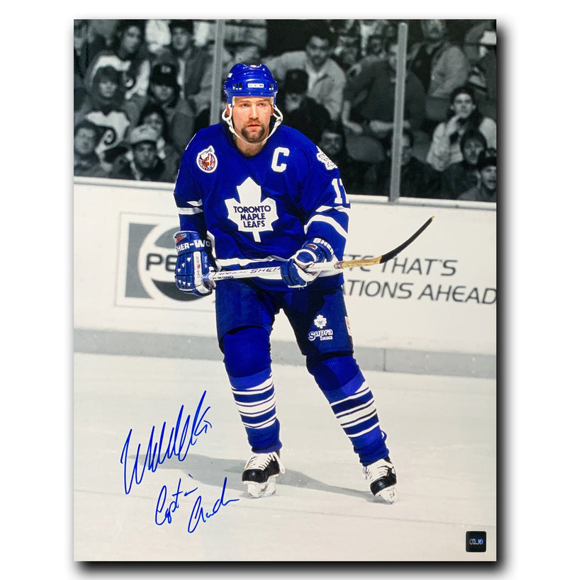 Wendel Clark Toronto Maple Leafs Autographed Spotlight 16x20 Photo CoJo Sport Collectables Inc.
