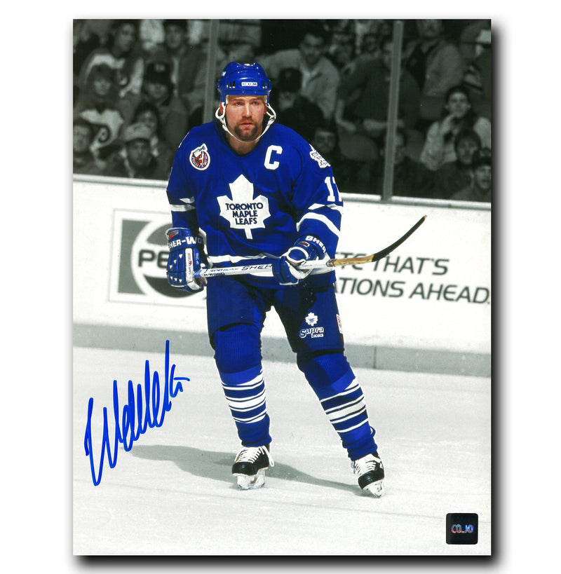 Wendel Clark Toronto Maple Leafs Autographed Spotlight 8x10 Photo CoJo Sport Collectables