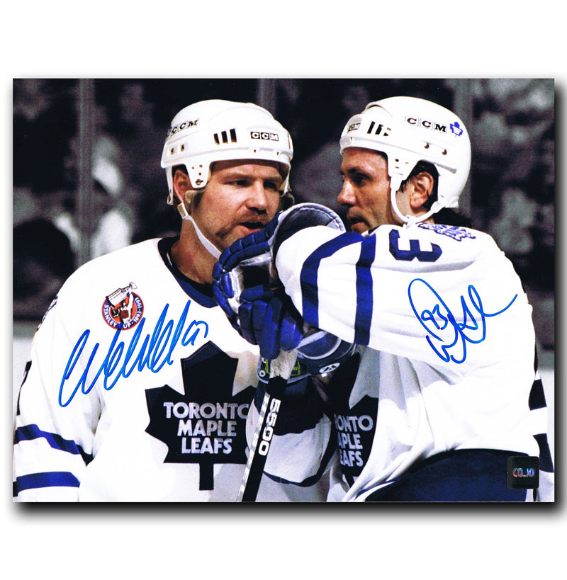 Wendel Clark and Doug Gilmour Toronto Maple Leafs Dual Autographed 8x10 Photo CoJo Sport Collectables Inc.