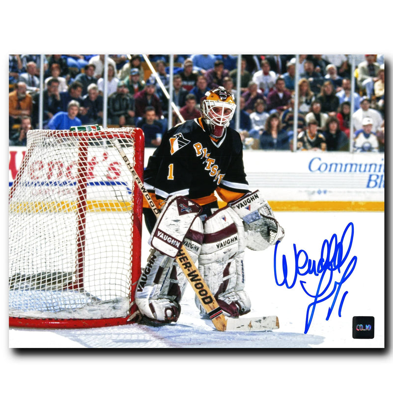 Wendell Young Pittsburgh Penguins Autographed Crease 8x10 Photo CoJo Sport Collectables Inc.