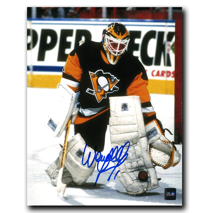 Wendell Young Pittsburgh Penguins Autographed Save 8x10 Photo CoJo Sport Collectables Inc.