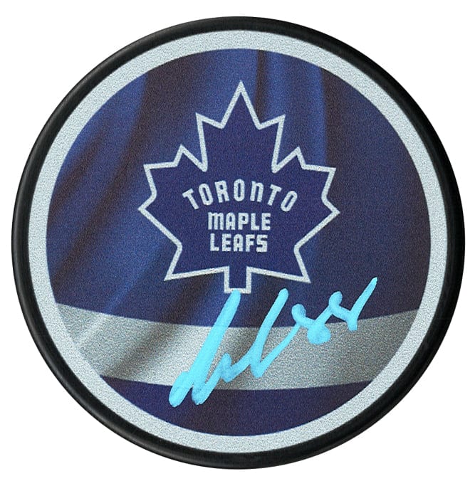 William Nylander Autographed Toronto Maple Leafs Reverse Retro Puck (Baby Blue) CoJo Sport Collectables Inc.