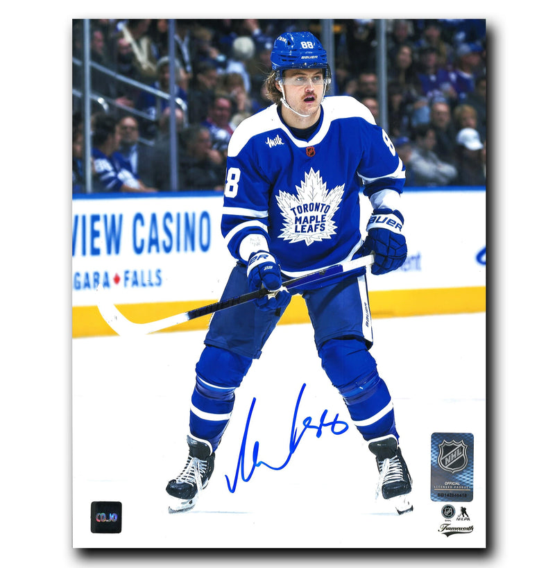 William Nylander Toronto Maple Leafs Autographed Reverse Retro Skating 8x10 Photo CoJo Sport Collectables Inc.