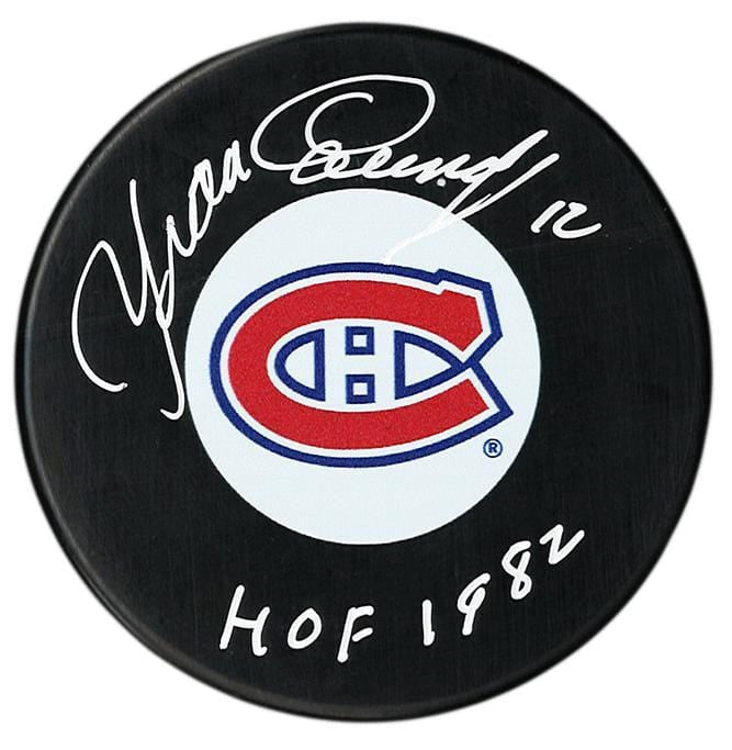 Yvan Cournoyer Autographed Montreal Canadiens HOF Puck CoJo Sport Collectables Inc.