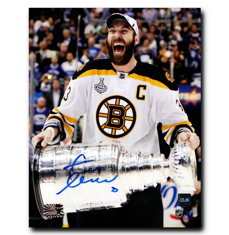 Zdeno Chara Boston Bruins Autographed Stanley Cup 8x10 Photo CoJo Sport Collectables Inc.